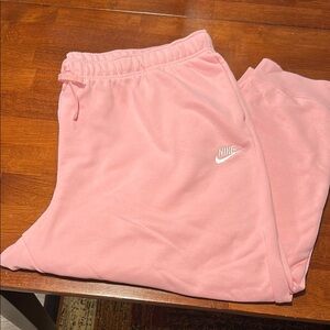 Nike Pink Sweatpants Relaxed Fit Joggers